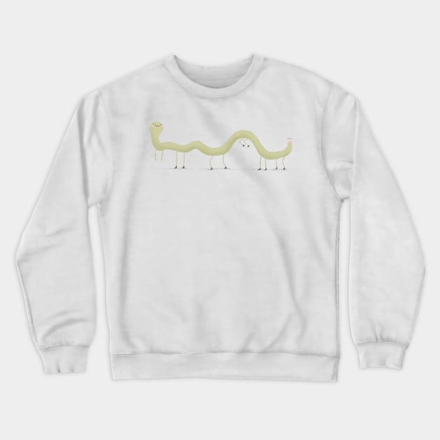 Leggy Worm Creature with a Bum Crewneck Sweatshirt by Sophie Corrigan